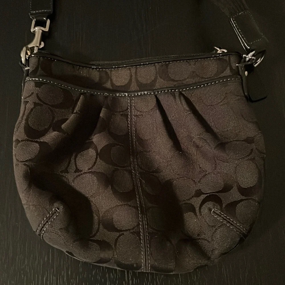 Coach Black Logo Crossbody. Like New Condition